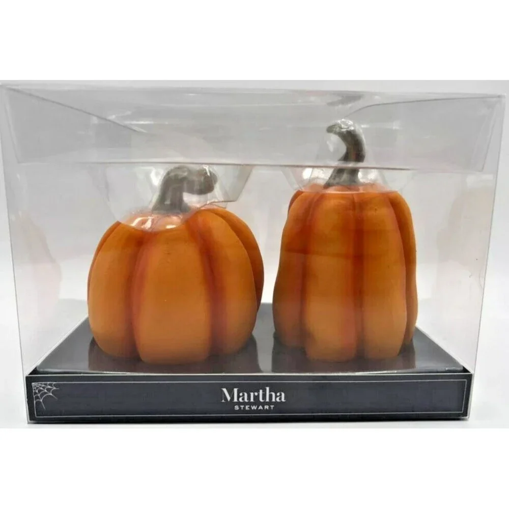 Martha Stewart Halloween Anthropomorphic Pumpkins Ugly Face 4 & 3.5